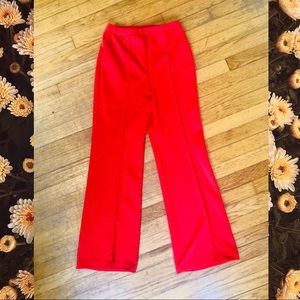 Vintage high waist wide leg trousers. Pull on.